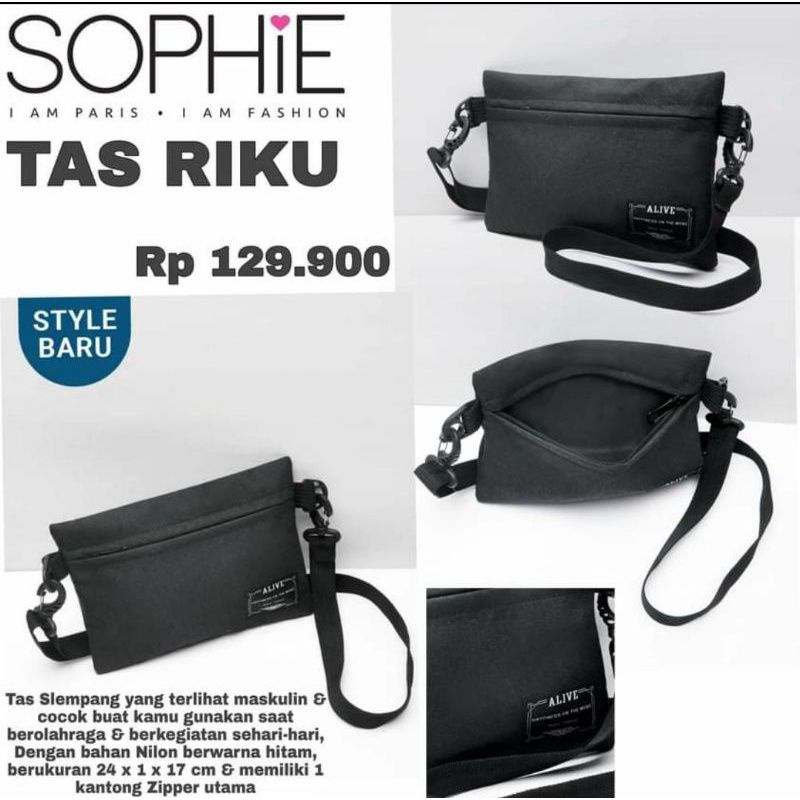 TAS SELEMPANG TAS OLAHRAGA PRIA WAISTBAG RIKU ALIVE SOPHIE PARIS