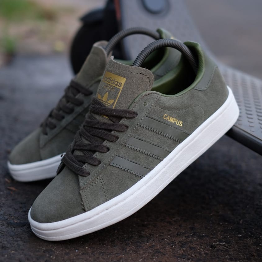 adidas campus dark green