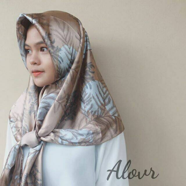 Jilbab satin motif