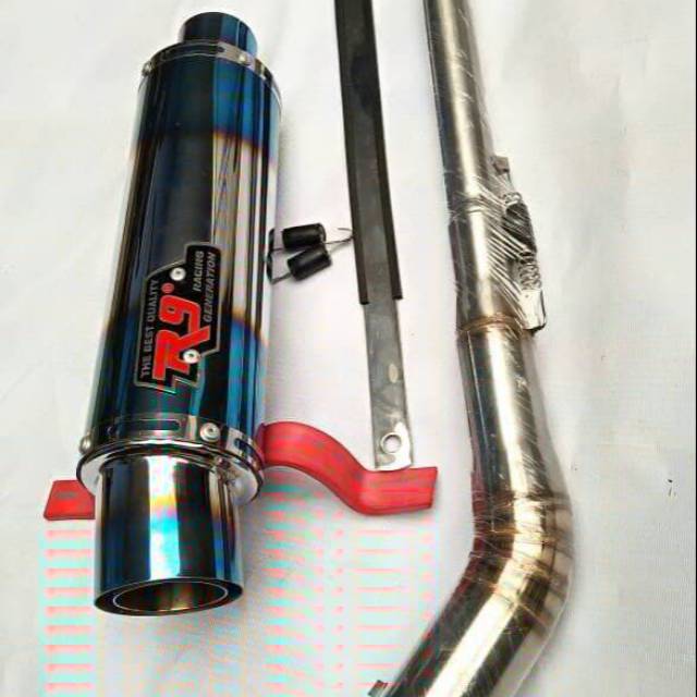 Knalpot R9 Satria Fu, Vixion old/new, Cb150r, CBR 150r, R15, byson, GSX-R 150 dan Gsx 150