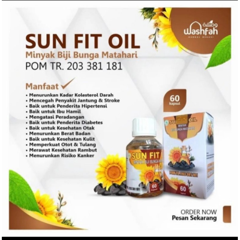 Sun Fit Oil wasfhah 60 kapsul