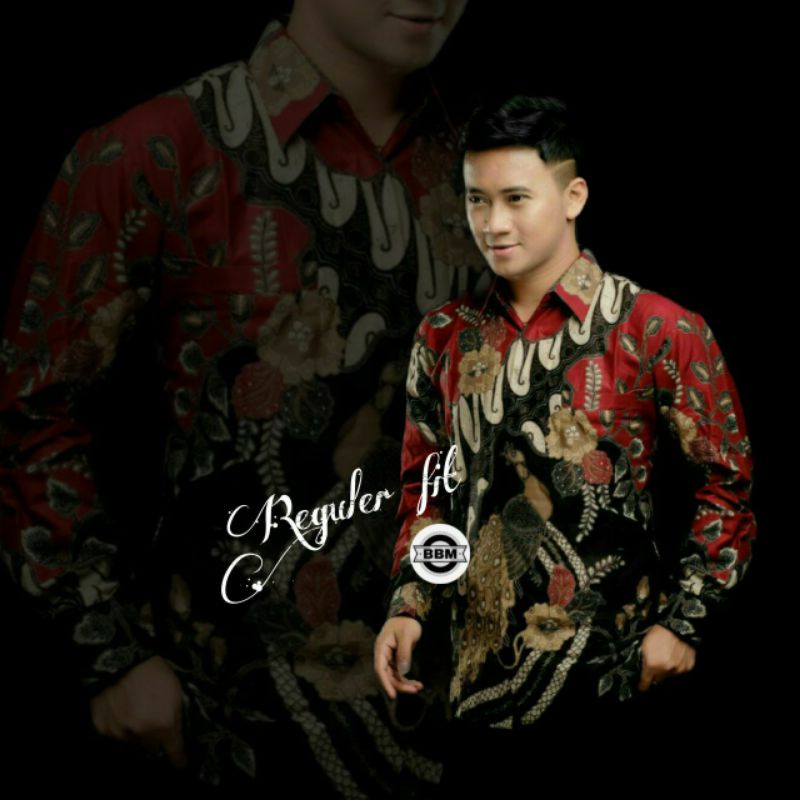 KEMEJA BATIK LENGAN PANJANG SIZE M L XL XXL