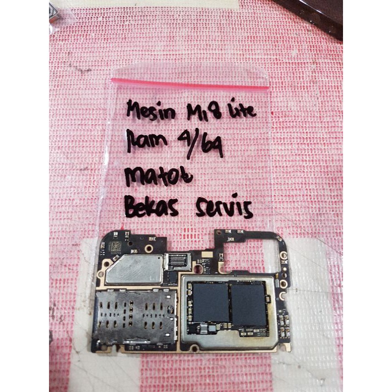 mi8 lite mesin only matot ram 4/64