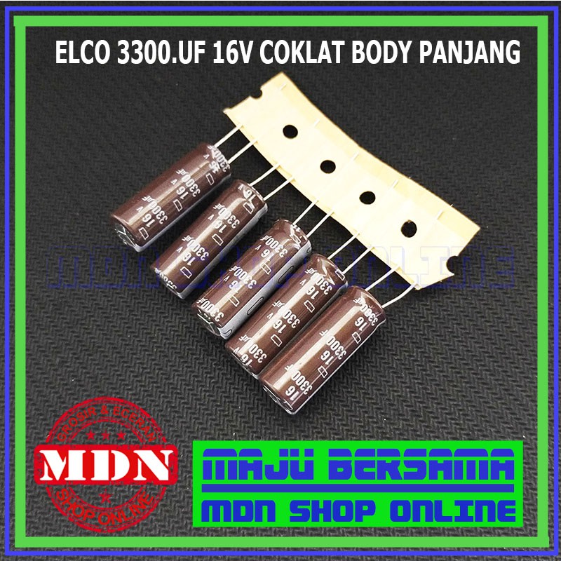 Elco 3300uf 16v - kapasitor 3300uf 16v