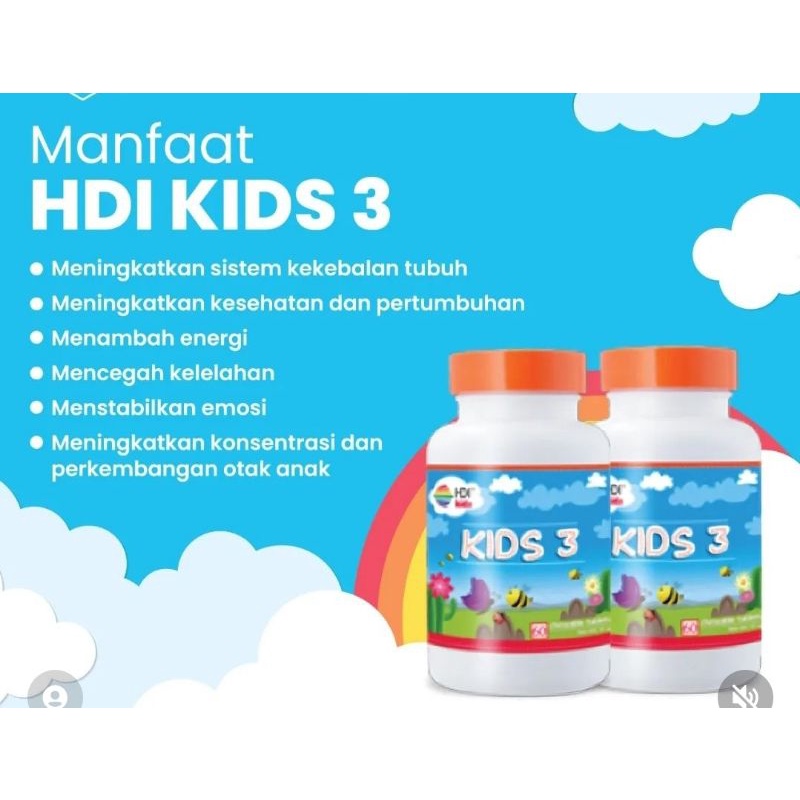 KIDS 3 -HDI SUPLEMEN ANAK BISA COD