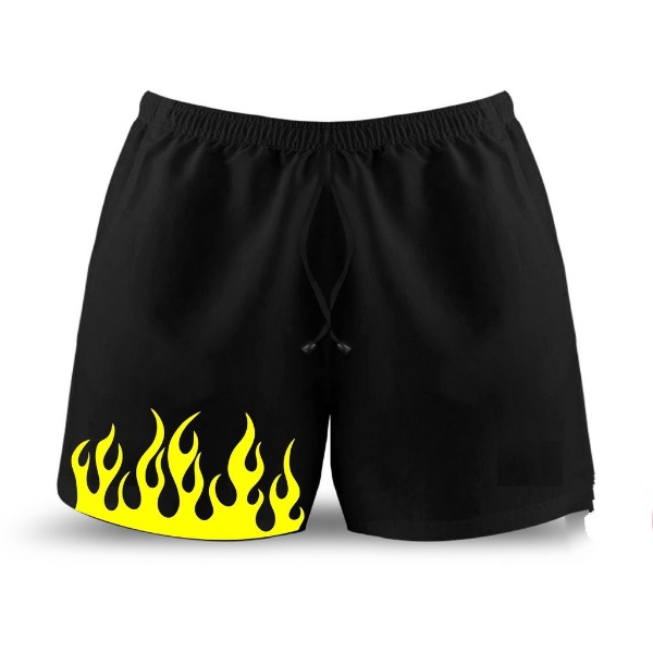 Celana Pendek Fire / Hot Pants Black White Fire