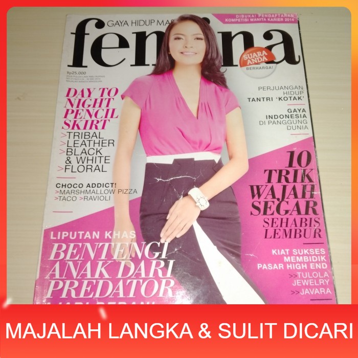 Majalah FEMINA No.21 Mei 2014 TANTRI KOTAK Langka