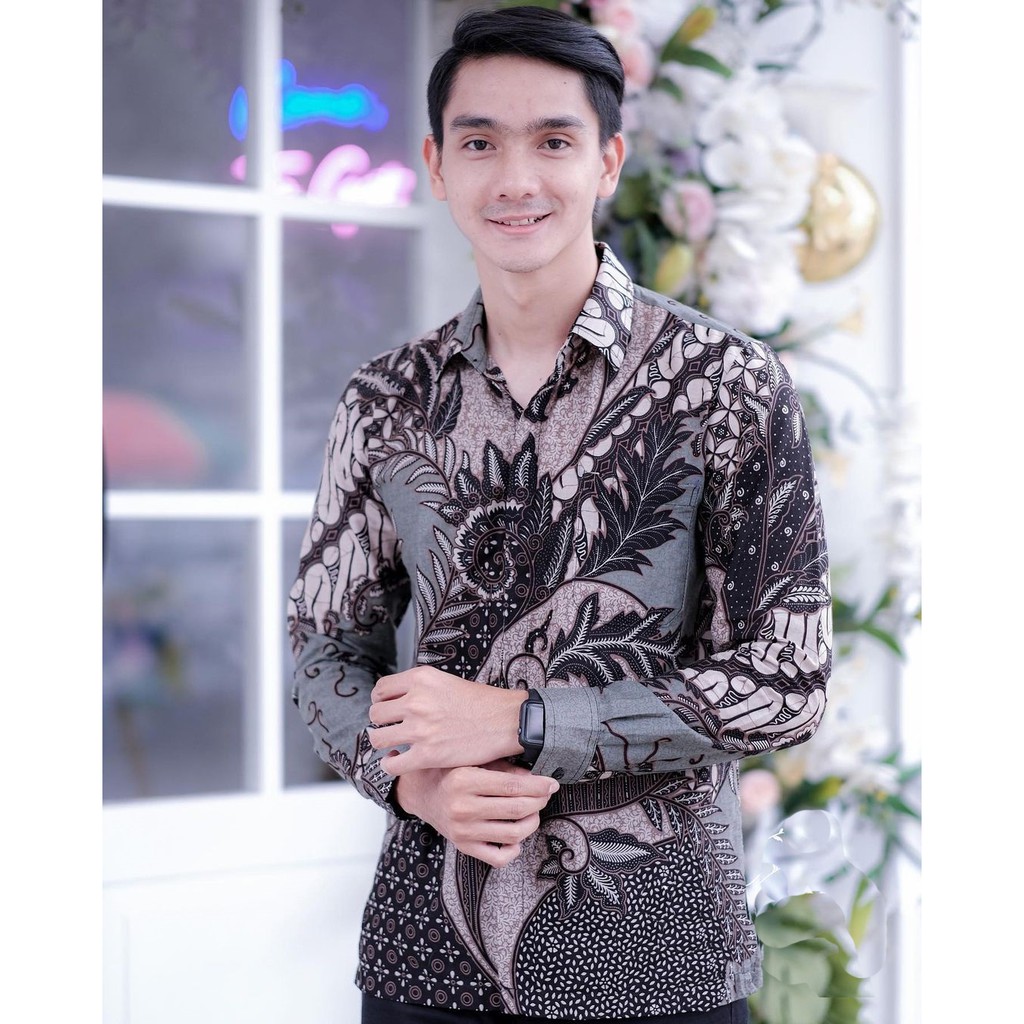 SHOPASHOP SOLO BATIK Couple Arafah Aplikasi Payet Mutiara Sania Ruffle batik-3
