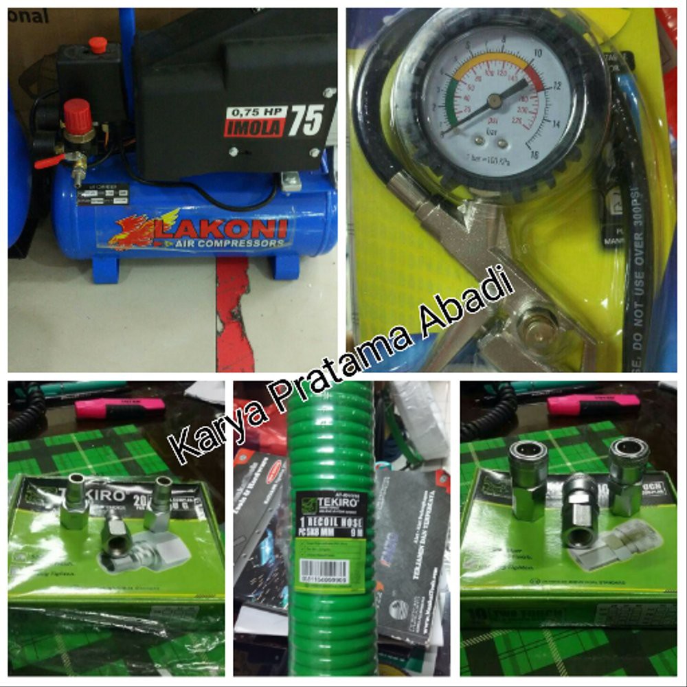 PAKET KOMPRESOR LAKONI IMOLA 75 + ISI ANGIN BAN / LAKONI LAKONI + I