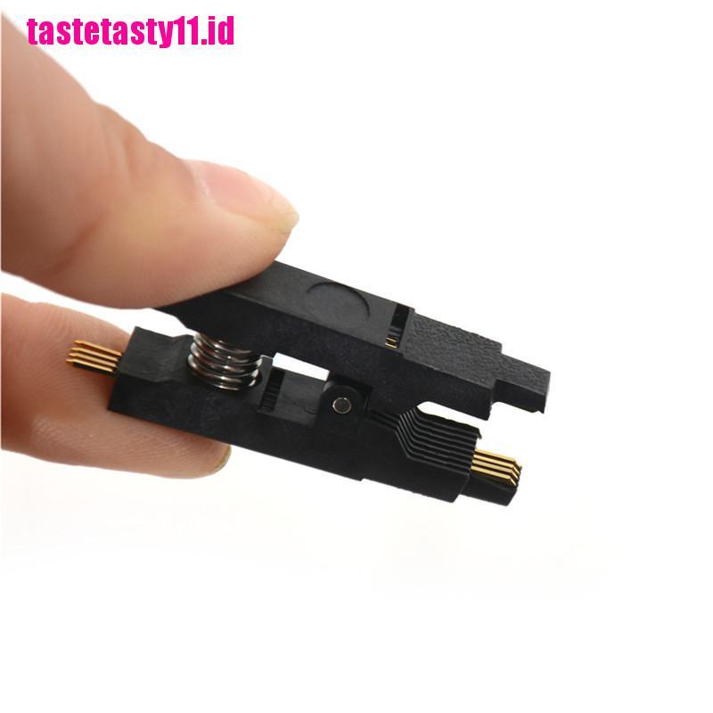 Klip Penguji Programmer SOP8 Pin SOIC8 DIP8 IC Warna Hitam