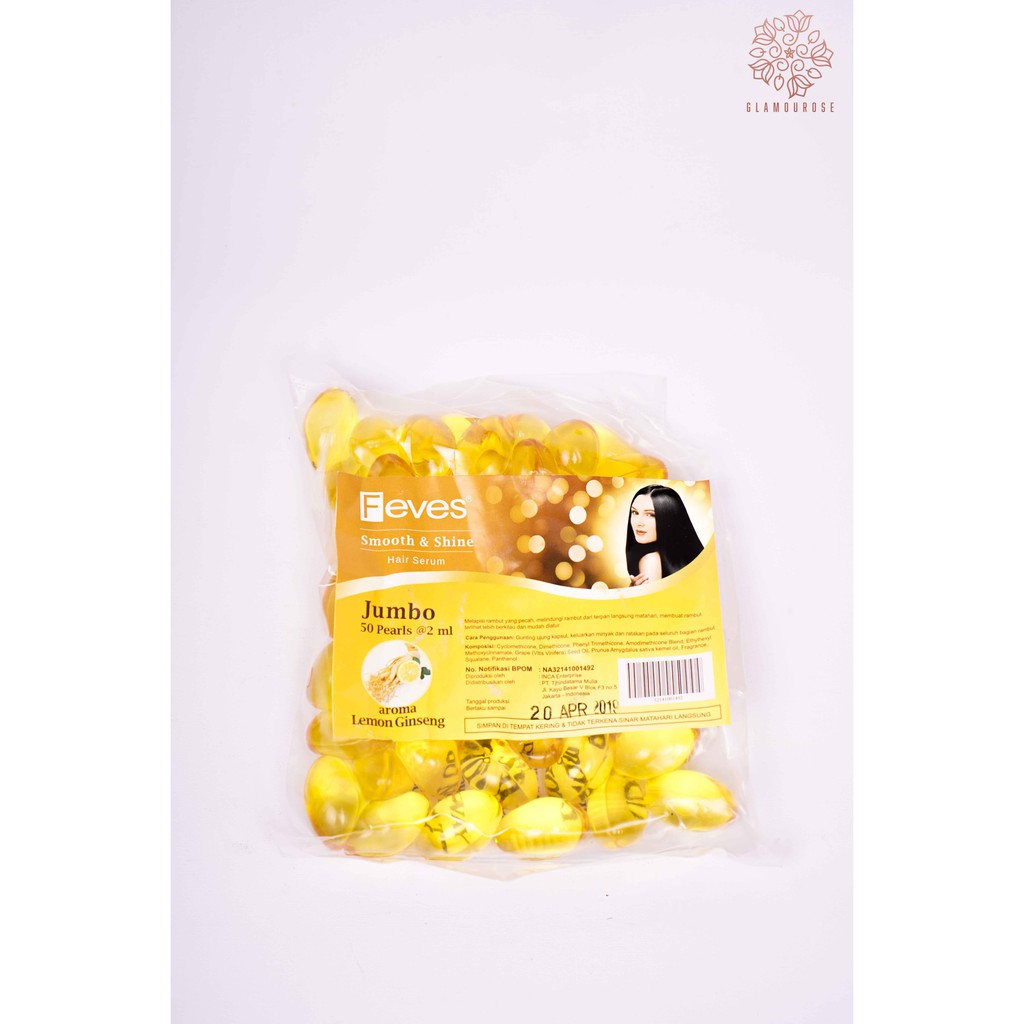 Feves Smooth & Shine Hair Serum Jumbo 50 Pearl @2ml