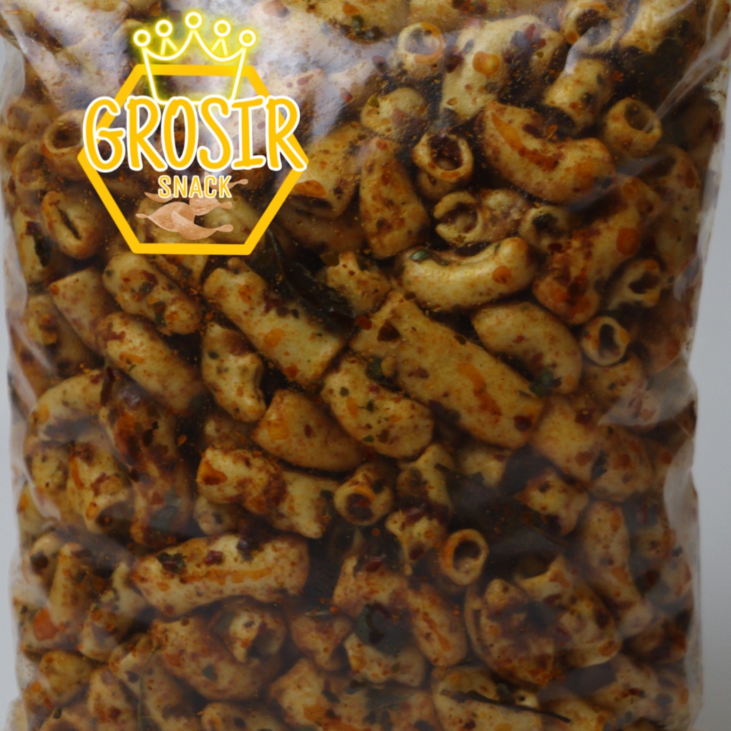 Makaroni Ngembang Garing 30gr+ Daun Jeruk Extra banyak rasa