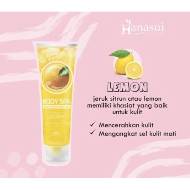 ❤ PAMELA ❤ HANASUI BODY SPA 300 ML (BPOM) SEKALI GOSOK DAKI RONTOK