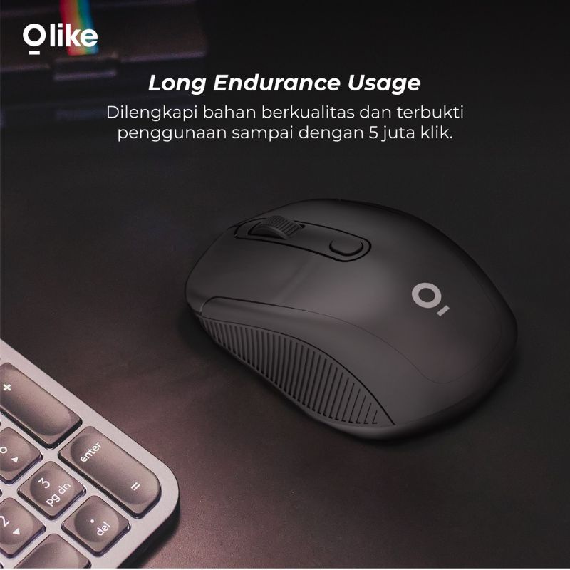 MOUSE WIRELESS OLIKE M2 GARANSI 12 BULAN