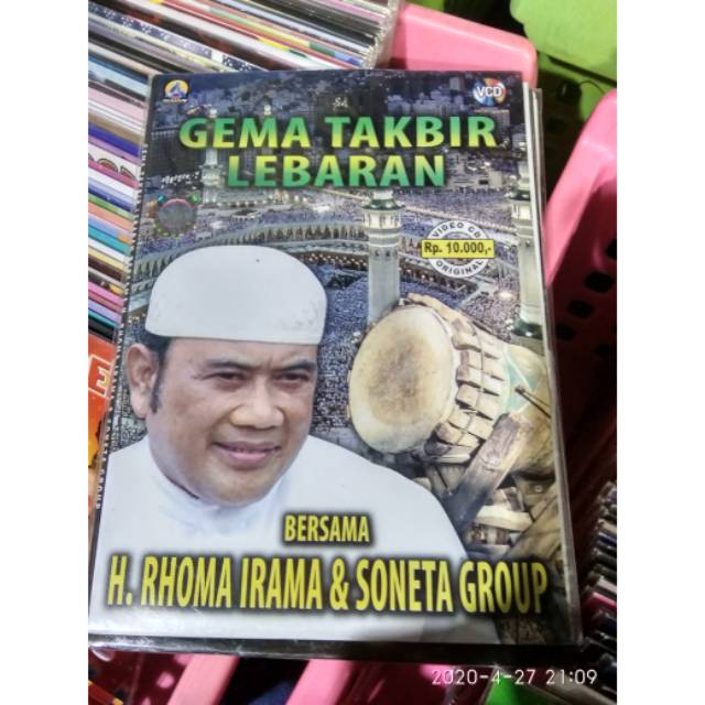 KASET VCD ORIGINAL GEMA TAKBIR LEBARAN RHOMA IRAMA / DAFABISNIS