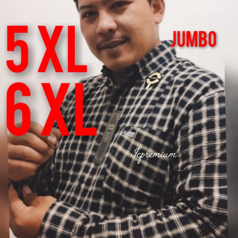KEMEJA FLANEL JUMBO BIG SIZE XXXXXL -XXXXXXL 5XL 6XL-KEMEJA PRIA SUPER JUMBO