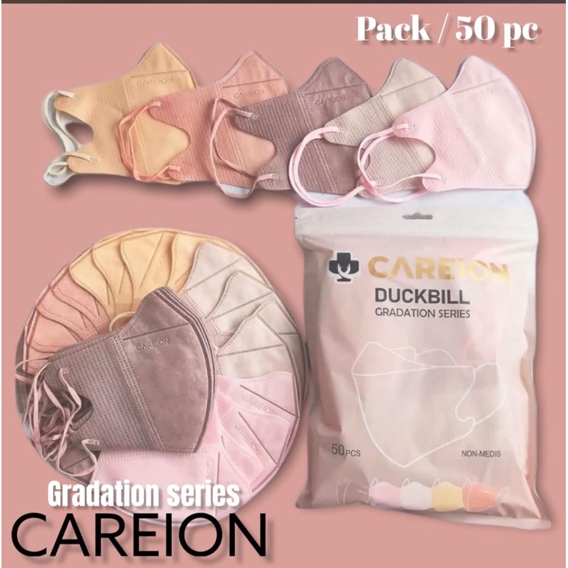 Masker DUCKBILL CAREION GRADATION Series isi 50pcs - Kemenkes