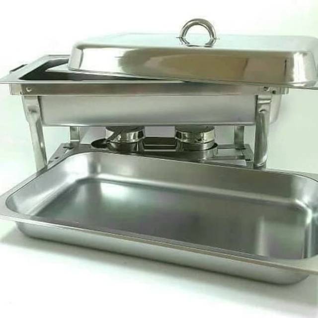 Pemanas makanan chafing dish stainless steel