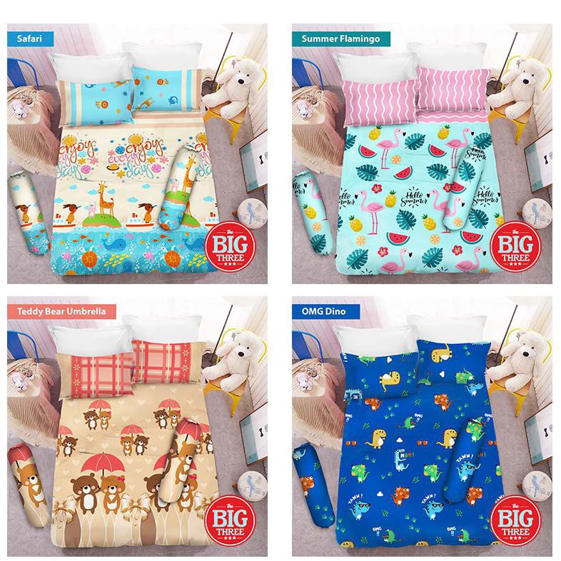 ( BISA COD ) Sprei VITO 180x200 / 160x200 motif Spiderman LOL Summer Flamingo Safari Milan- King 180
