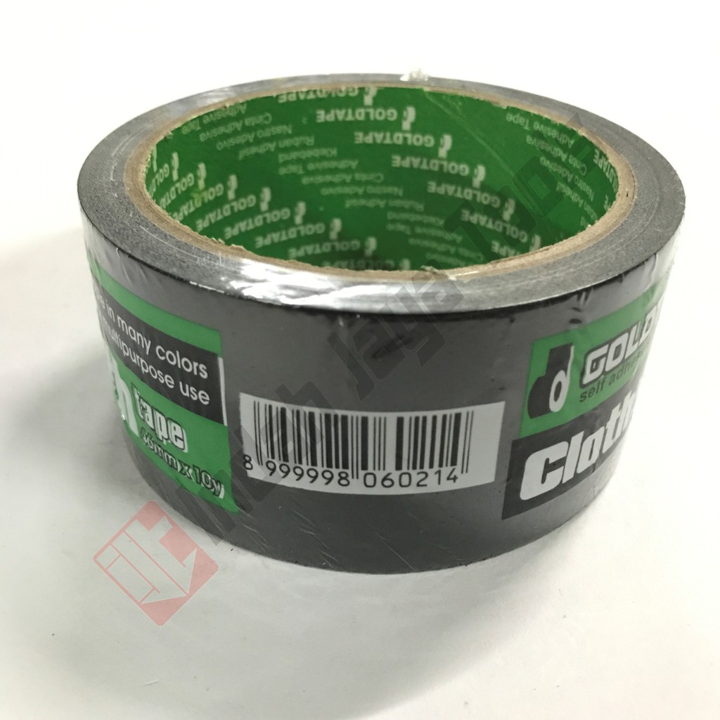 GOLDTAPE Lakban Kain Hitam 2 Inch - Cloth Tape