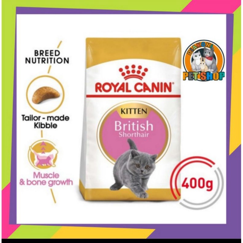 Royal Canin Kitten British Shorthair 400gr Anak Kucing