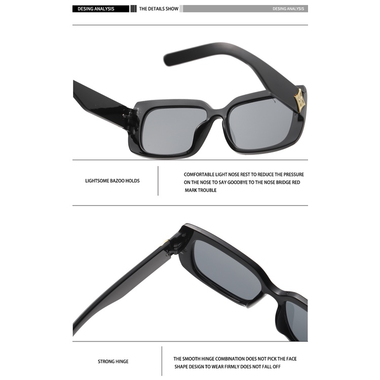 2021 European and American ins new fashion retro small frame sunglasses