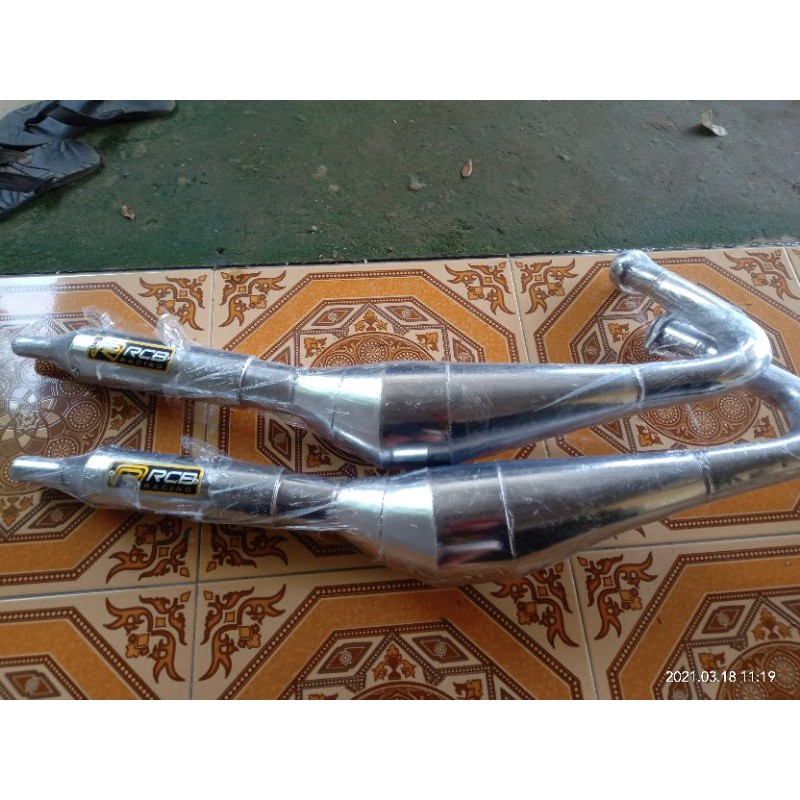 Knalpot Rcb Rx King Crom Kolong Telo