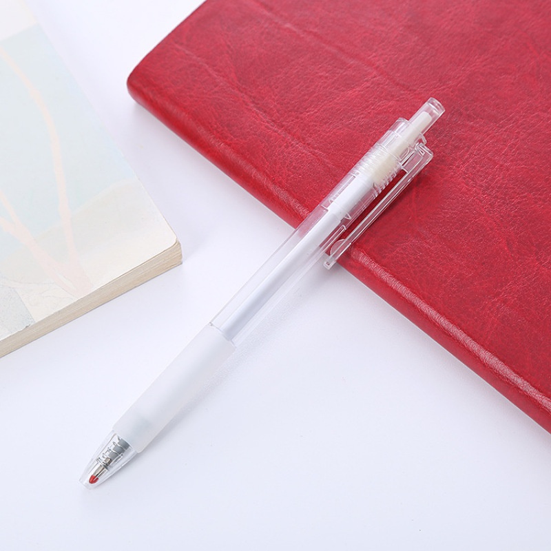 6pcs / Set Pulpen Gel 0.5mm Tinta Hitam Warna-Warni Untuk Sekolah / Kantor