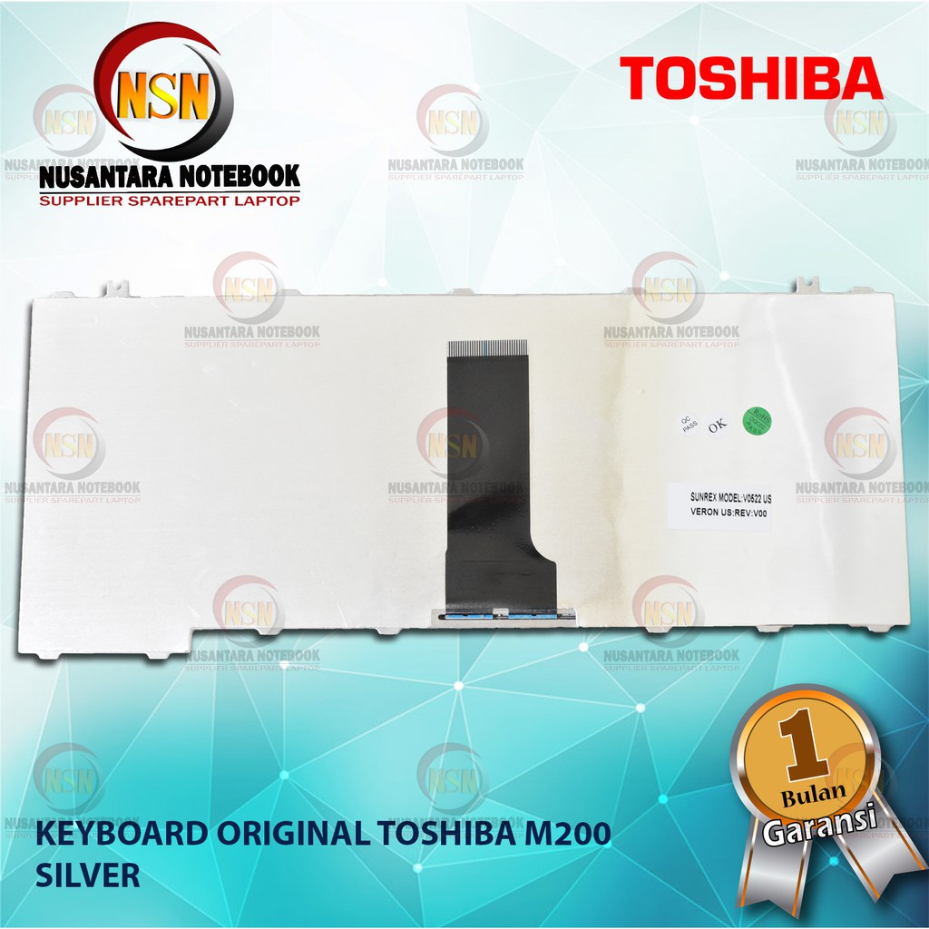 Keyboard Original Toshiba Satellite M200 A300 A200 A205 A210 L200 Silver