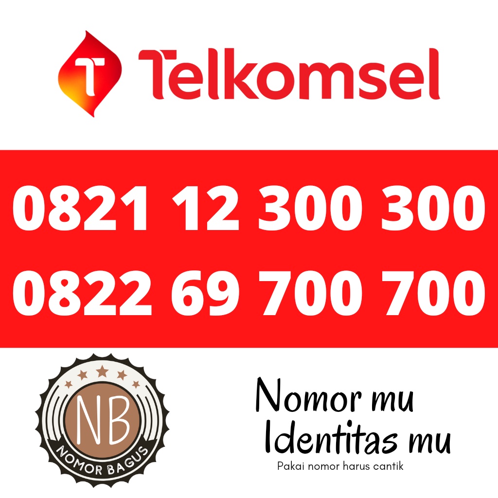 Kartu perdana telkomsel simpati nomor cantik 300 300 700 700