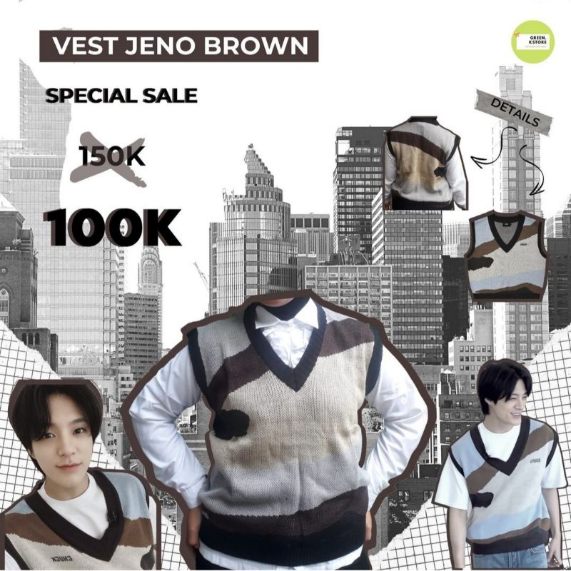 DISKON SPESIAL VEST JENO NCT DREAM OUTFIT NCT