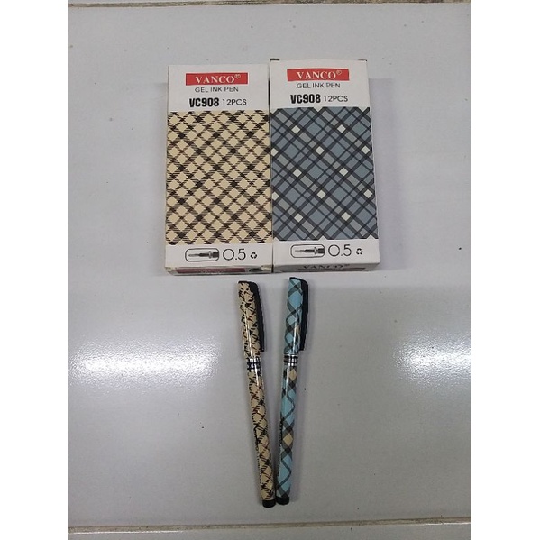 

[BOX ISI 12] PULPEN GEL VANCO VC908 HITAM 0.5 MM / PULPEN CAIR / BALLPOINT / BOLPEN