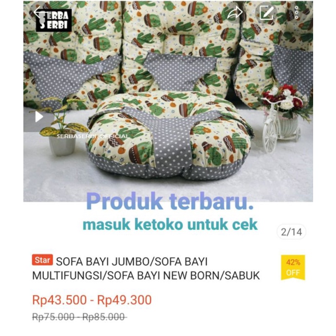 PROMO!!! Sofa Bayi/Bantal Baby Multifungsi/Sofa Bayi Silikon/Sofa Bayi Murah