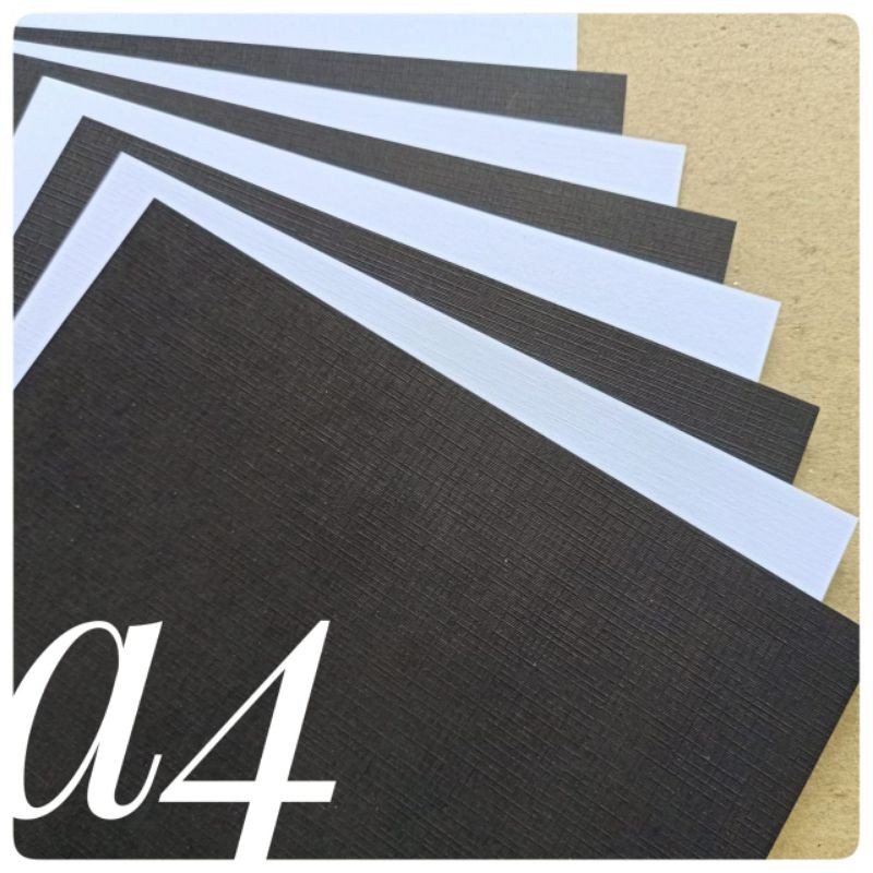

KERTAS LINEN JEPANG 230 GR UK A4 / 21 CM X 29,7 CM ( ISI 50 LEMBAR )