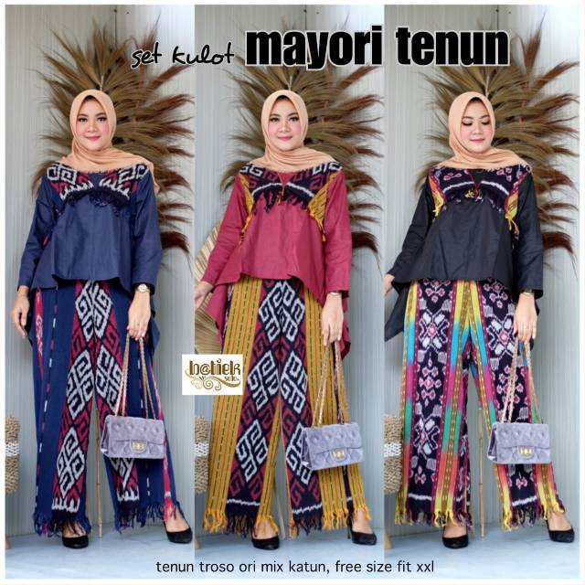 Set kulot mayori tenun
