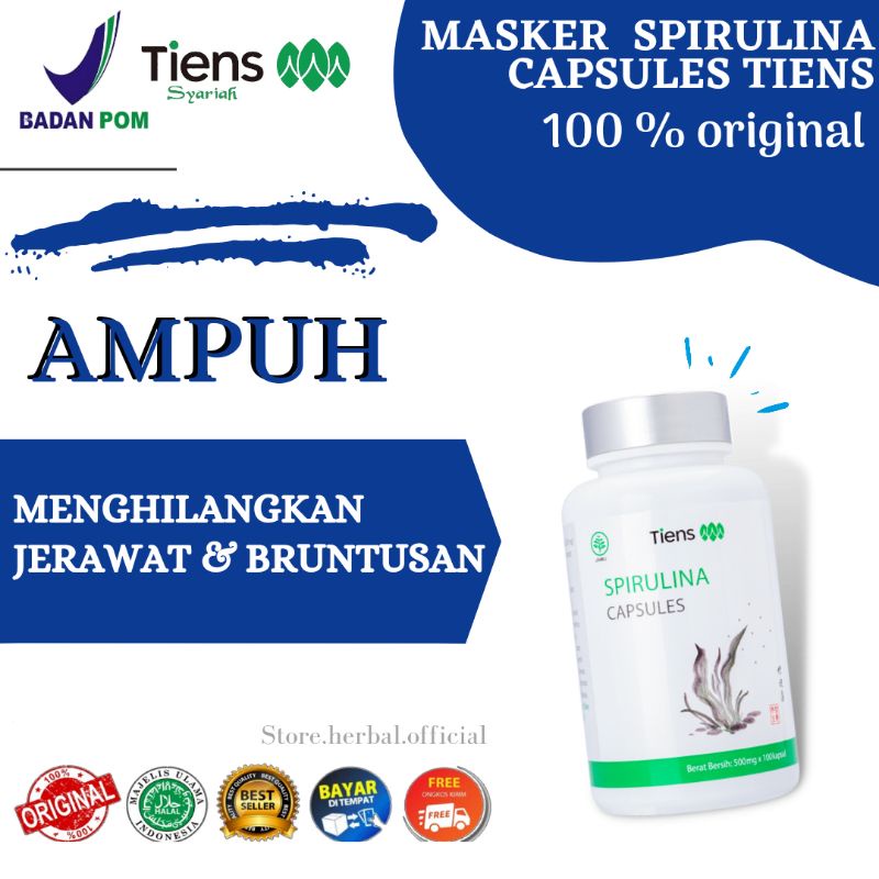 MASKER SPIRULINA|SPIRULINA|SPIRULINA ORIGINAL|SPIRULINA ORI