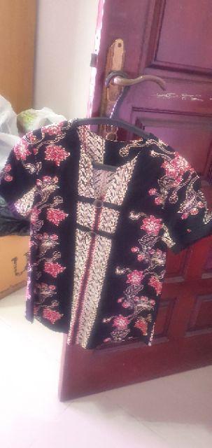 Blouse 208 Abo# Atasan Batik Wanita Kantor Bahan Katun Stretch