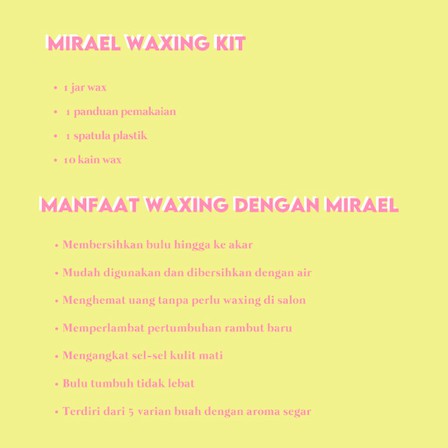 MIRAEL Sugar Waxing Kit | Wax Ketiak Perontok Bulu