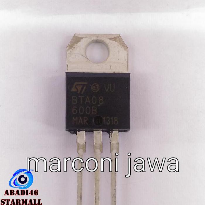 Bta08-600 Triac 8A 600V Marcojiw99 Ayo Beli