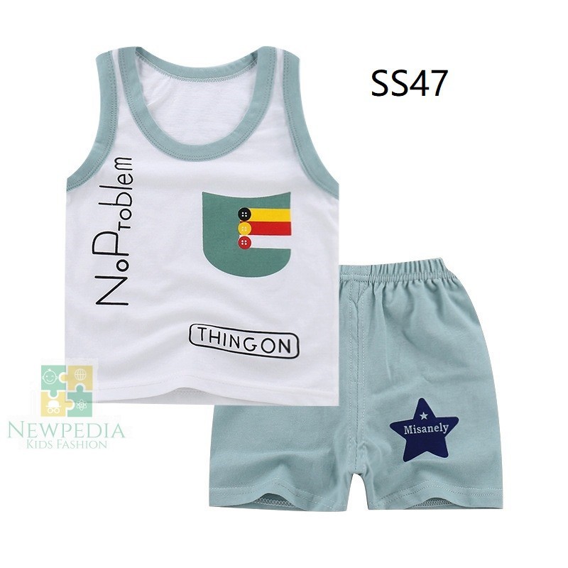 Setelan Singlet Anak Laki-Laki/Setelan Singlet anak cowo/Singlet anak laki-laki/Kaos Singlet Anak