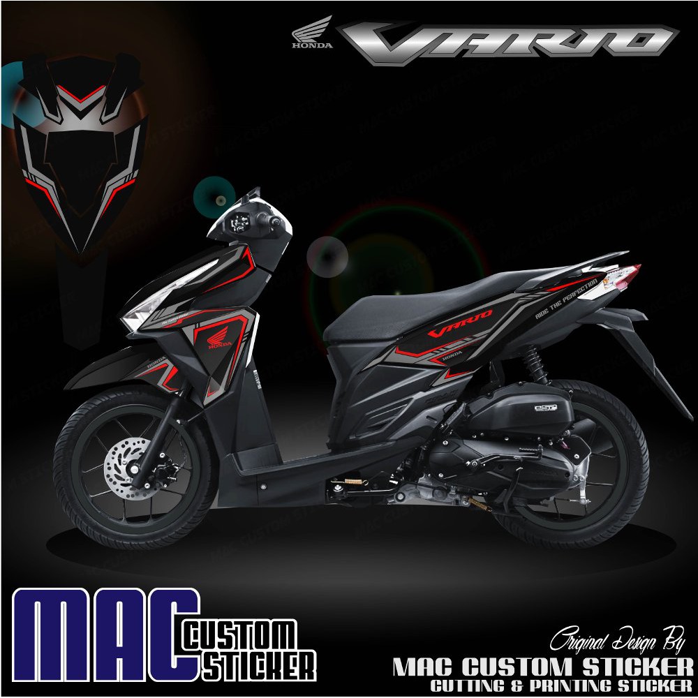 Cutting Sticker Stiker Vario 125 150 Type 2 Bukan Decal