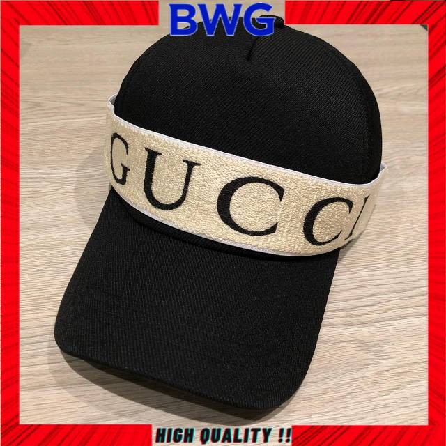 TOPI WANITA IMPORT TOPI GUCCI SYAHRINI TOPI CEWEK TOPI KOREA FASHION - Black Murah