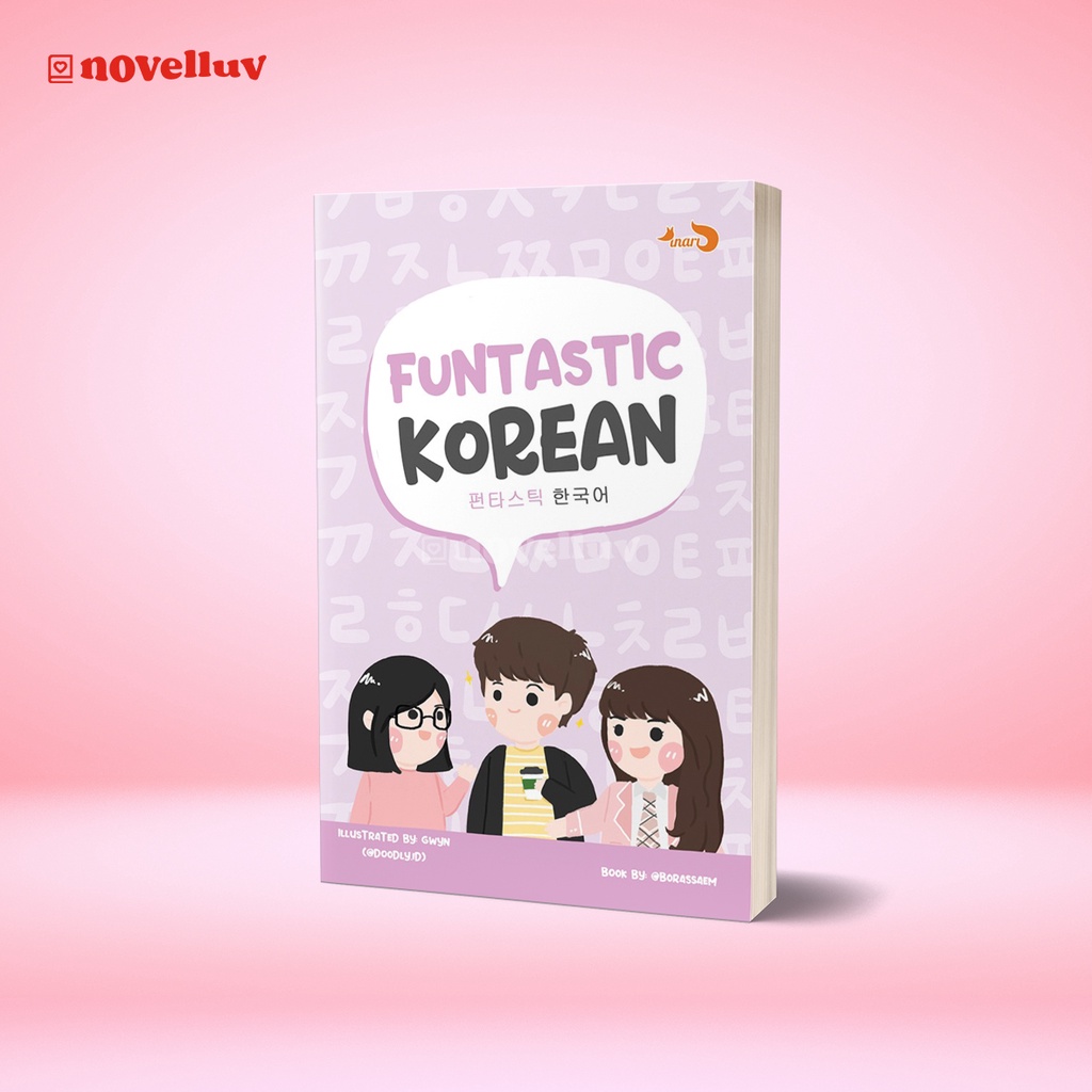 Buku Funtastic Korean by Borassaem Doodly Buku Bahasa Korea Ilustrasi Berwarna