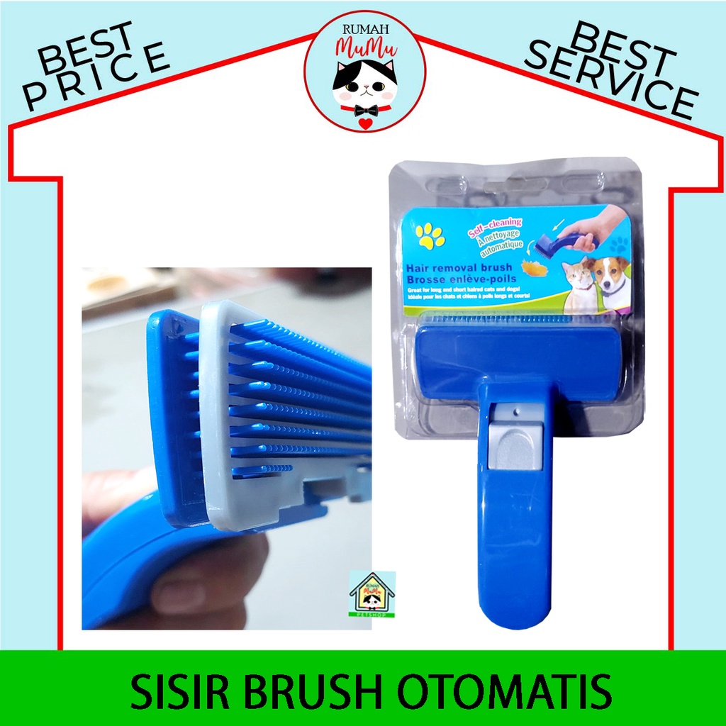 SISIR SIKAT BRUSH KUCING ANJING KELINCI OTOMATIS