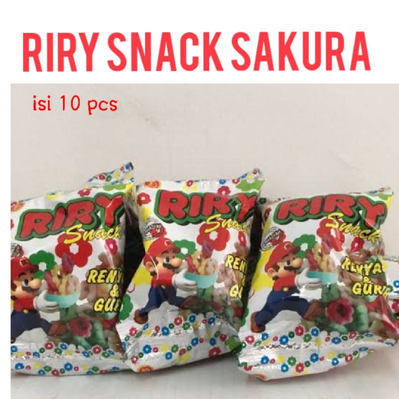 Snack RIRY (Jajanan Jadul Sakura) 1 Renceng isi 10 pcs