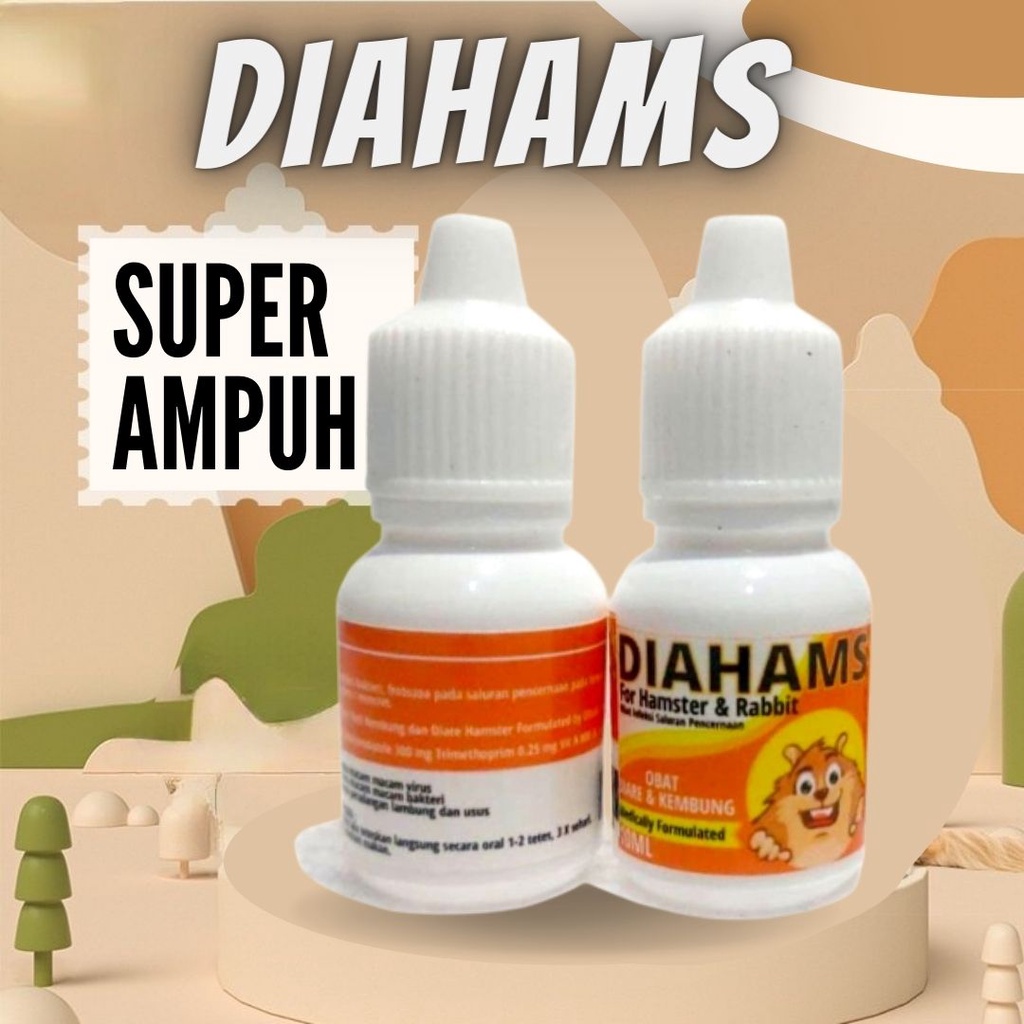 DIAHAMS 10ML OBAT DIARE HAMSTER KELINCI FEZONE