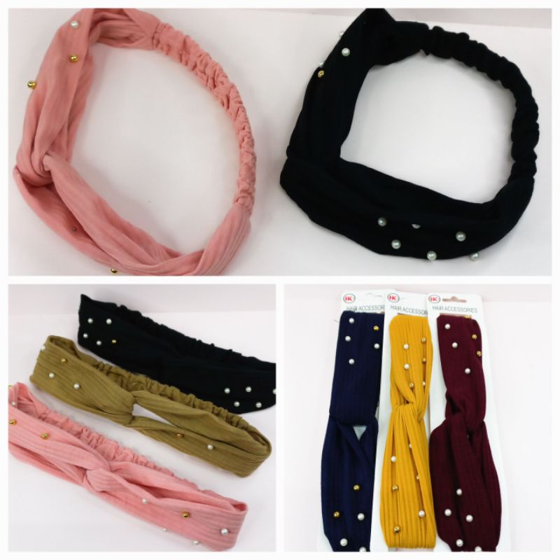 Bandana Silang Import Isi 6Pcs Variasai Mute Grosir