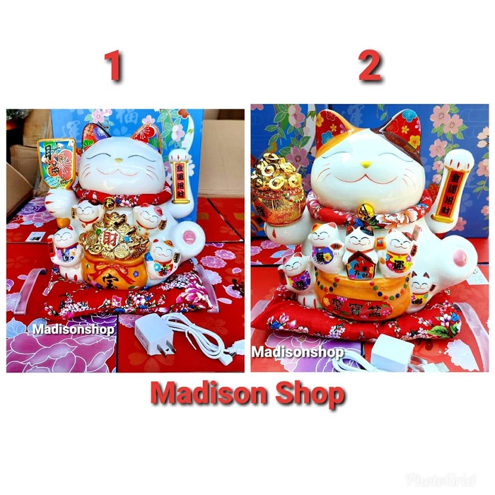 

RUMAH TANGGA DEKORASI MDS998 PATUNG KUCING KERAMIK MANEKO NEKO L KADO