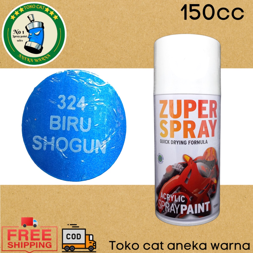 cat semprot 150cc blue biru shogun suzuki zuper spray produk dari rj london pilox pilok pylox