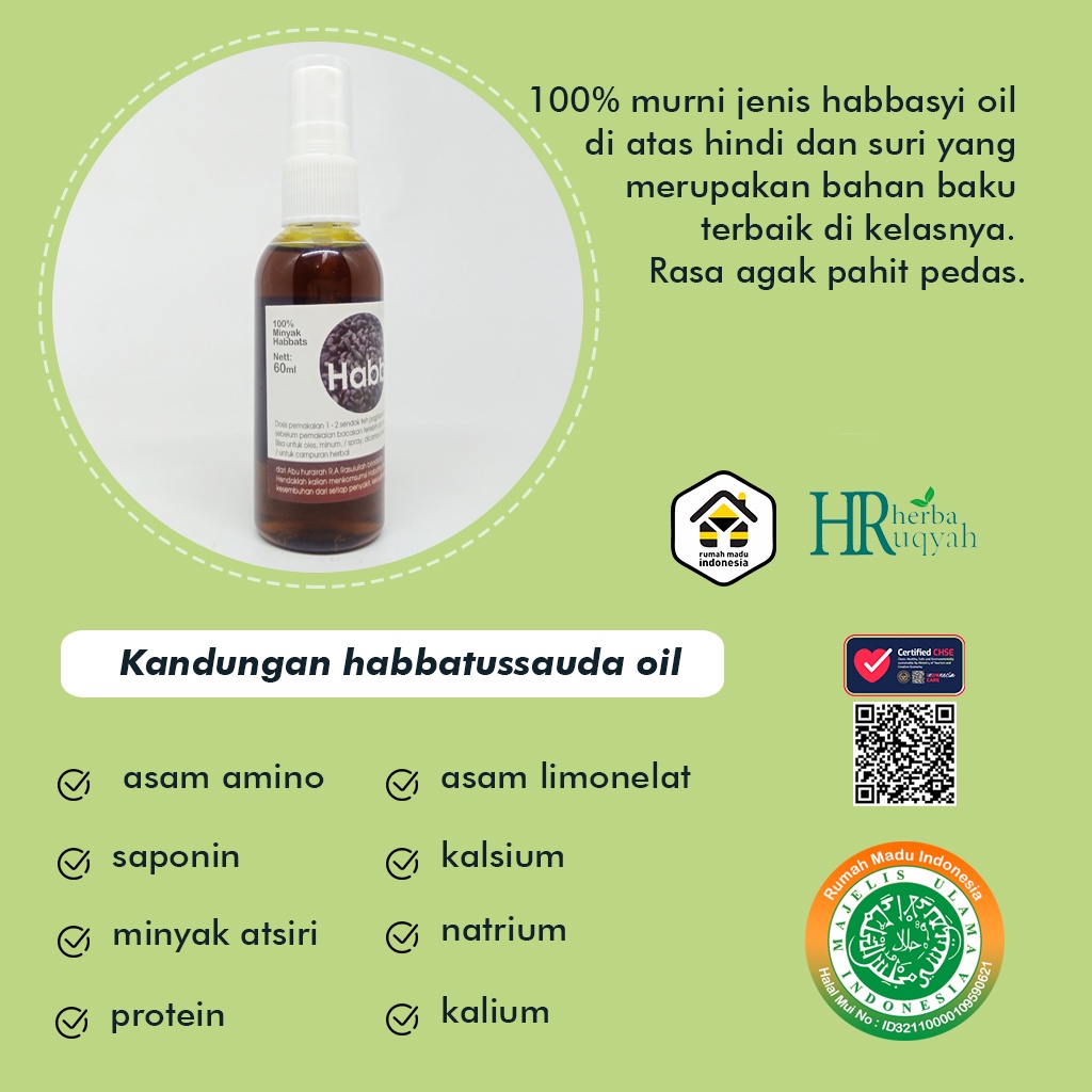 Minyak Habbatussauda | Habatusauda Oil | Minyak Habatusauda Murni Habbatussauda Promil Jinten Hitam Habbatussauda | Black Seed Oil | Jintan Hitam Habatussauda Habbasyi Oil Habasyi Oil Habbatussaudah Habatusauda Promil Habbatussauda Cair Premium Isi 60 ml